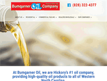 Tablet Screenshot of bumgarneroil.com